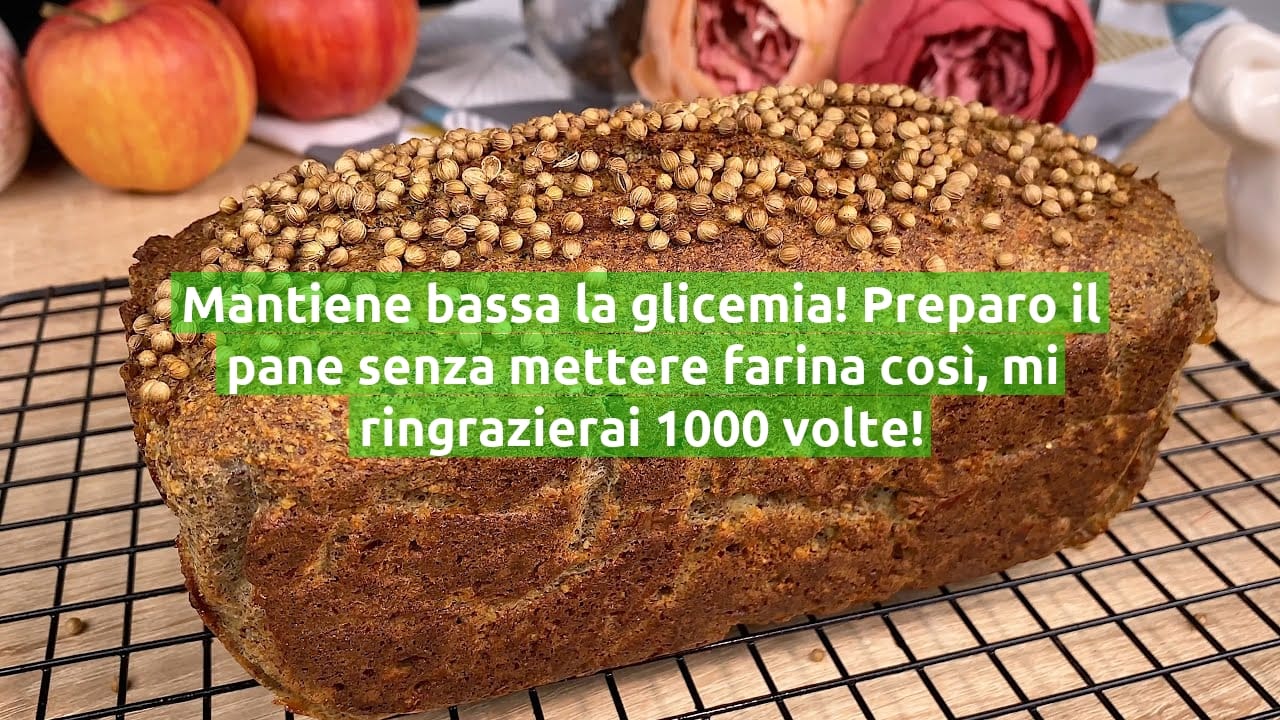 Mantiene bassa la glicemia! Preparo il pane senza mettere farina così, mi ringrazierai 1000 volte!