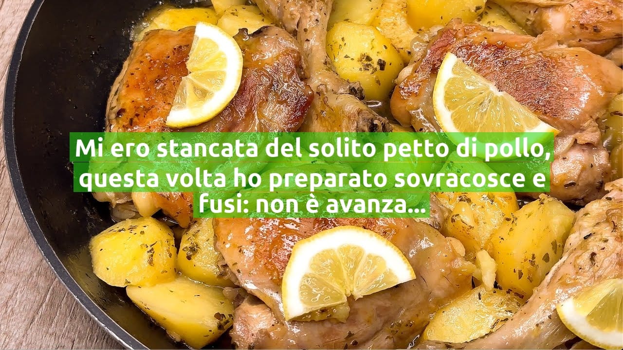 Mi ero stancata del solito petto di pollo, questa volta ho preparato sovracosce e fusi: non è avanzato nulla!