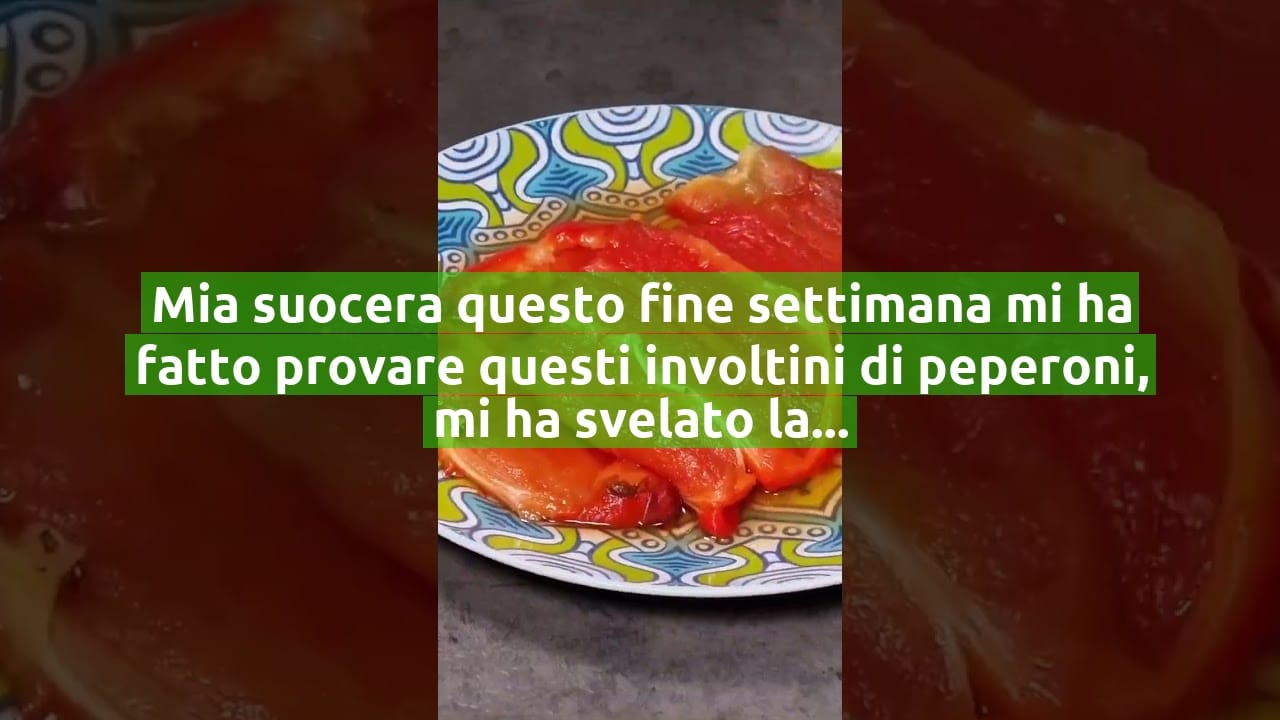 Mia suocera questo fine settimana mi ha fatto provare questi involtini di peperoni, mi ha svelato la ricetta | Solo 95 Kcal!