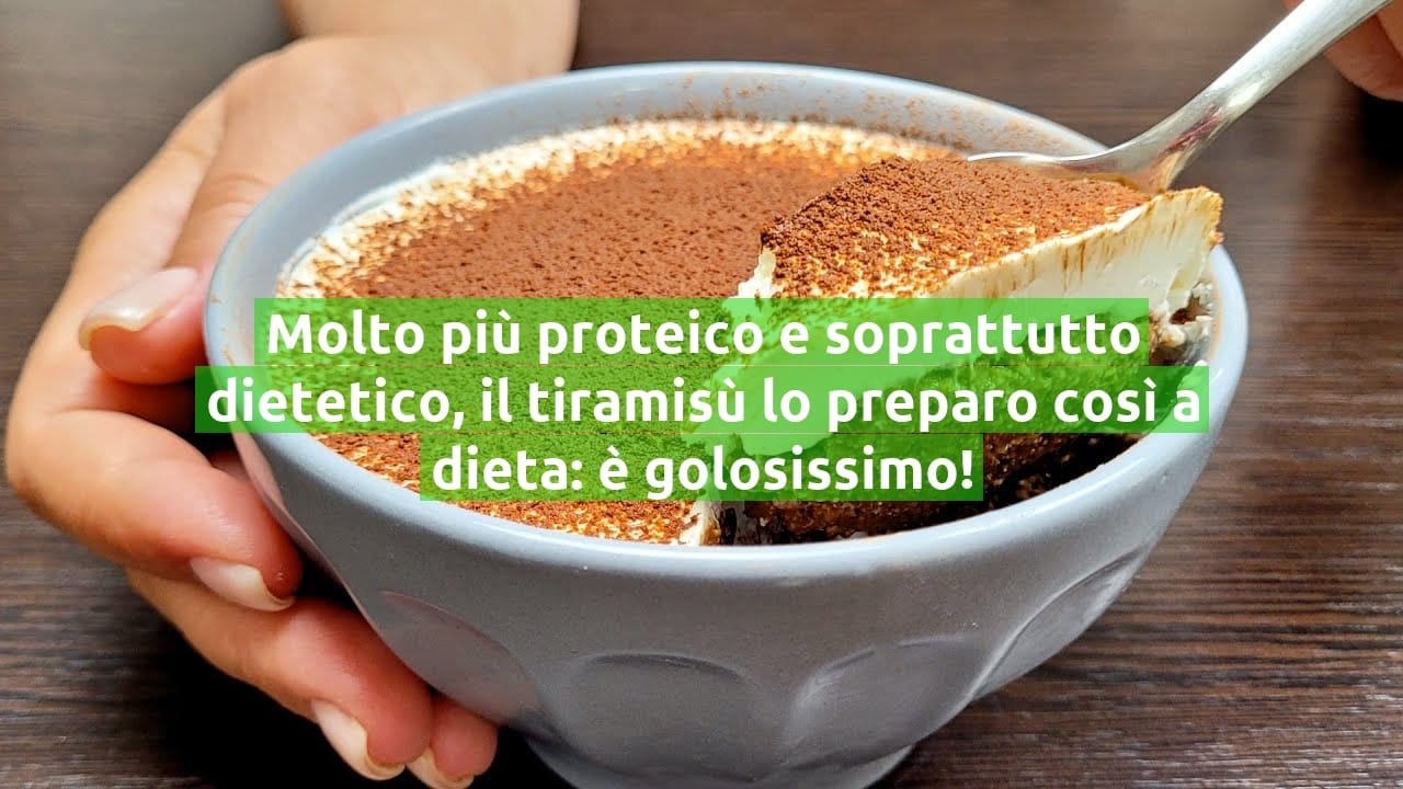 Molto più proteico e soprattutto dietetico, il tiramisù lo preparo così a dieta: è golosissimo!