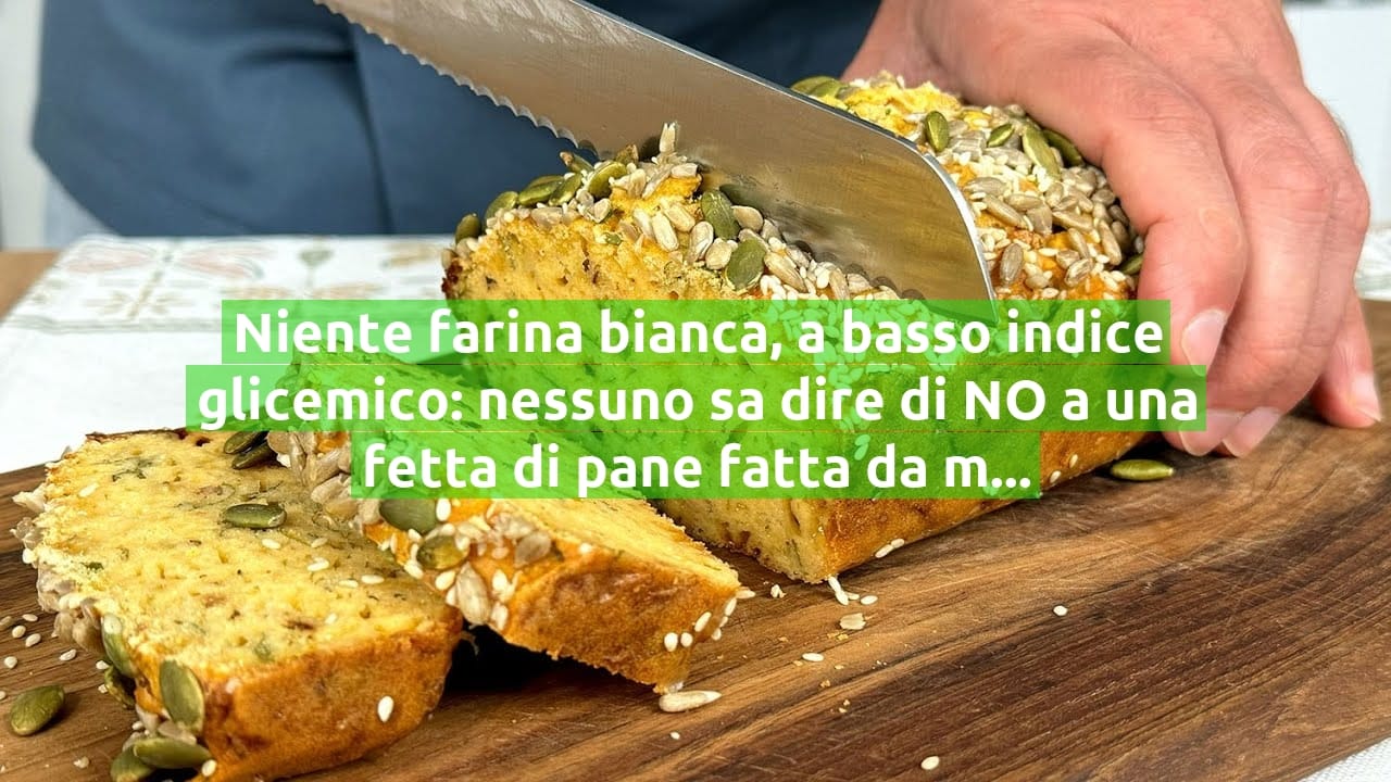 Niente farina bianca, a basso indice glicemico: nessuno sa dire di NO a una fetta di pane fatta da me!