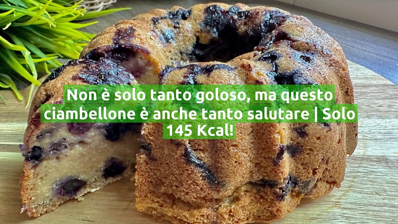Non è solo tanto goloso, ma questo ciambellone è anche tanto salutare | Solo 145 Kcal!