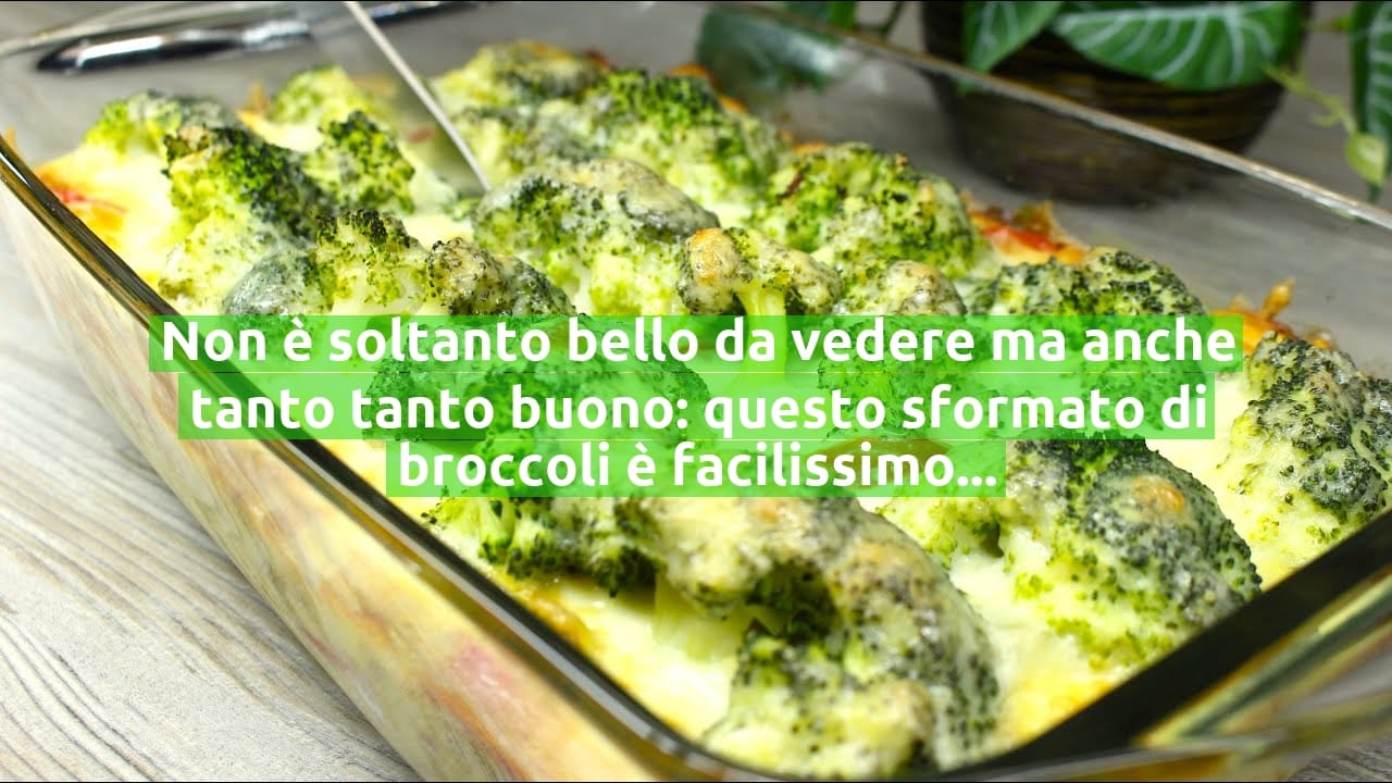 Non è soltanto bello da vedere ma anche tanto tanto buono: questo sformato di broccoli è facilissimo da preparare!