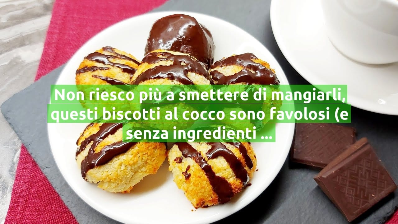 Non riesco più a smettere di mangiarli, questi biscotti al cocco sono favolosi (e senza ingredienti raffinati)!