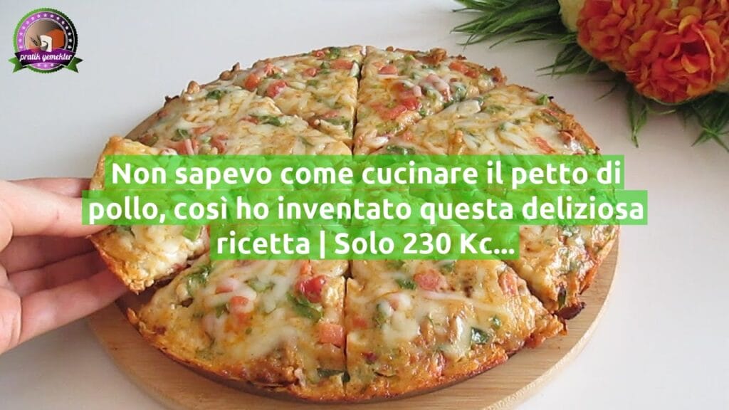 Non sapevo come cucinare il petto di pollo, così ho inventato questa deliziosa ricetta | Solo 230 Kcal!