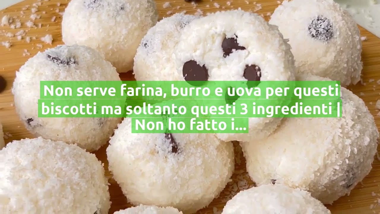 Non serve farina, burro e uova per questi biscotti ma soltanto questi 3 ingredienti | Non ho fatto in tempo neanche ad assaggiarli!