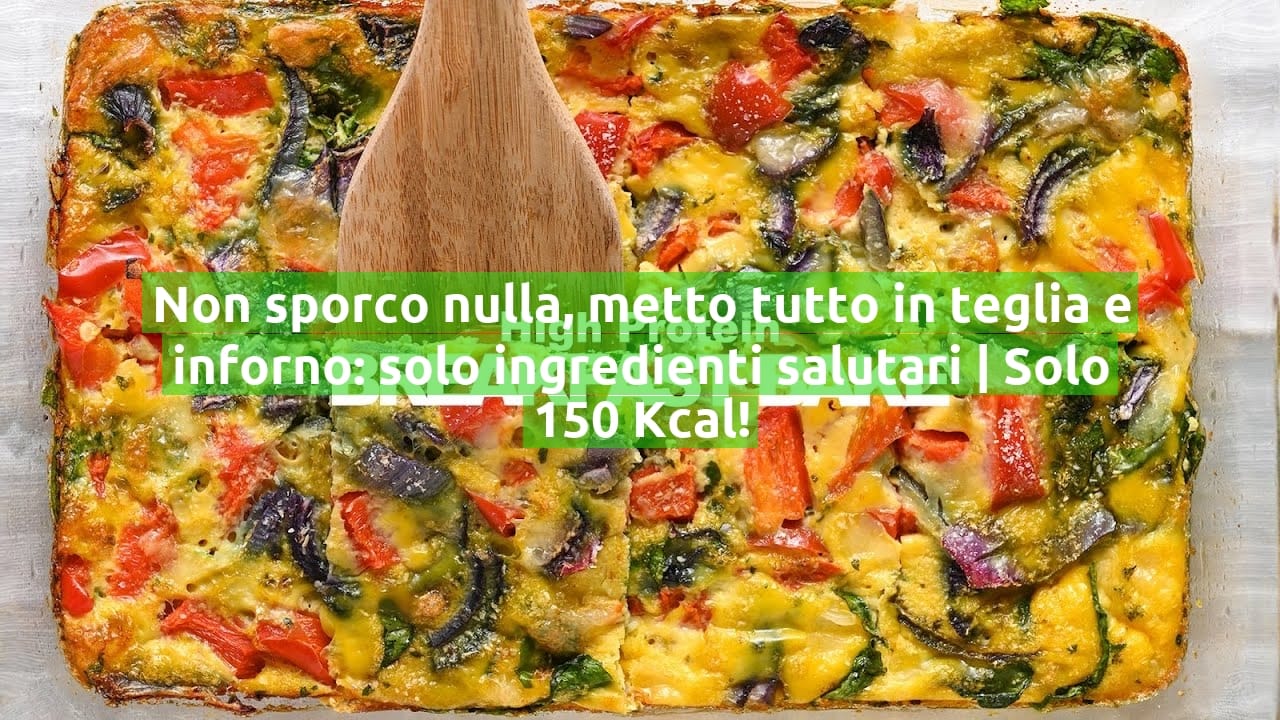 Non sporco nulla, metto tutto in teglia e inforno: solo ingredienti salutari | Solo 150 Kcal!
