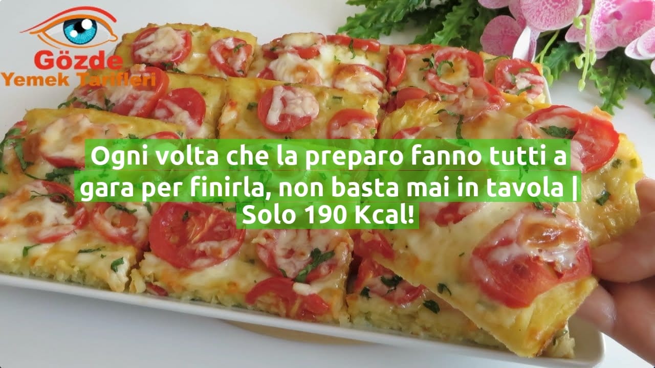 Ogni volta che la preparo fanno tutti a gara per finirla, non basta mai in tavola | Solo 190 Kcal!