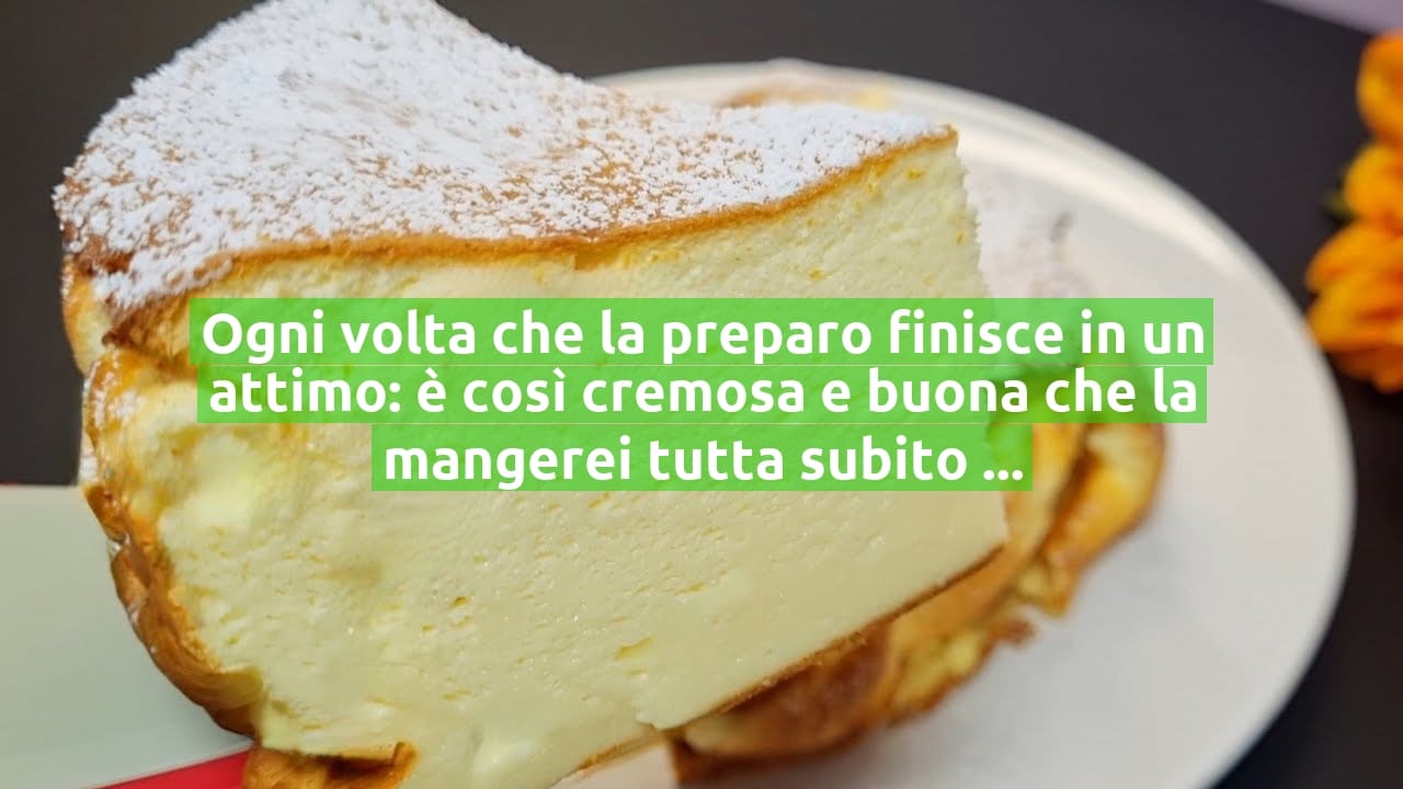 Ogni volta che la preparo finisce in un attimo: è così cremosa e buona che la mangerei tutta subito | Solo 130 Kcal!