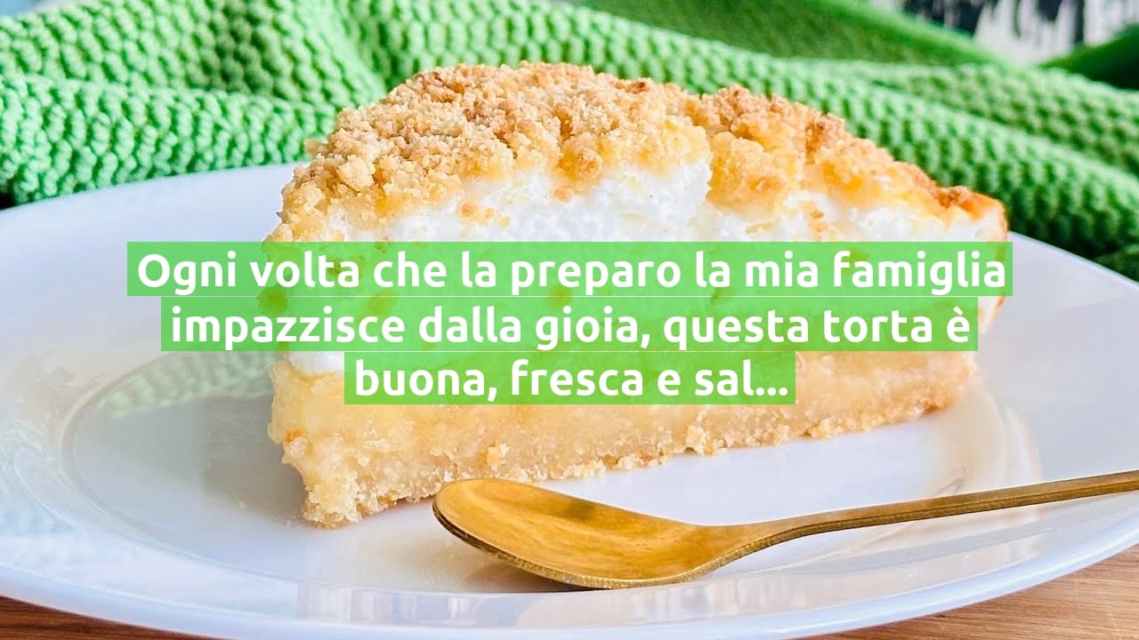 Ogni volta che la preparo la mia famiglia impazzisce dalla gioia, questa torta è buona, fresca e salutare | Solo 133 Kcal!