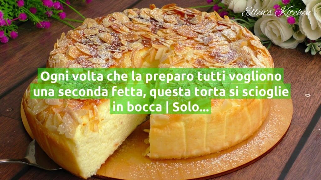 Ogni volta che la preparo tutti vogliono una seconda fetta, questa torta si scioglie in bocca | Solo 190 Kcal!