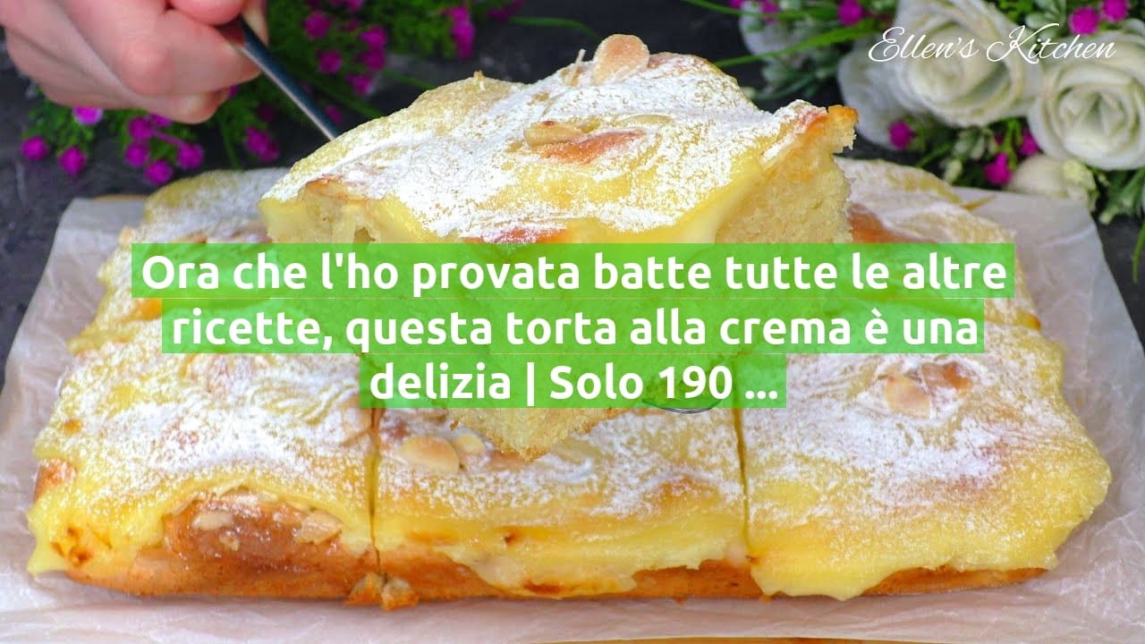 Ora che l'ho provata batte tutte le altre ricette, questa torta alla crema è una delizia | Solo 190 Kcal!