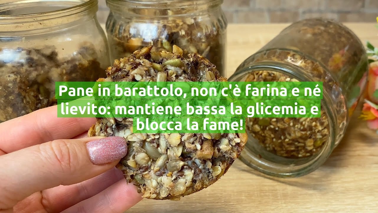 Pane in barattolo, non c'è farina e né lievito: mantiene bassa la glicemia e blocca la fame!