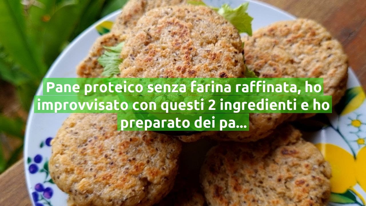 Pane proteico senza farina raffinata, ho improvvisato con questi 2 ingredienti e ho preparato dei panini | Solo 120 Kcal!