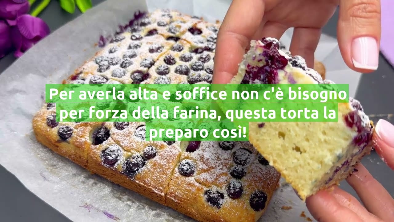Per averla alta e soffice non c'è bisogno per forza della farina, questa torta la preparo così!