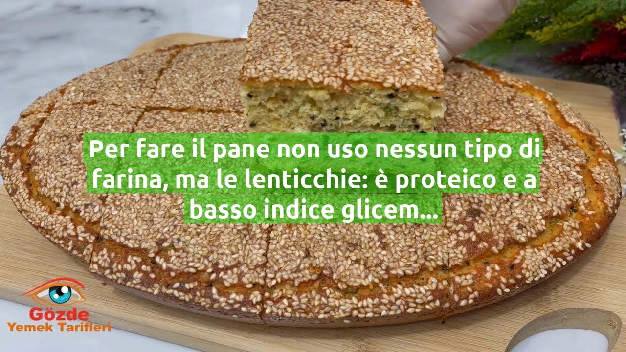 Per fare il pane non uso nessun tipo di farina, ma le lenticchie: è proteico e a basso indice glicemico!