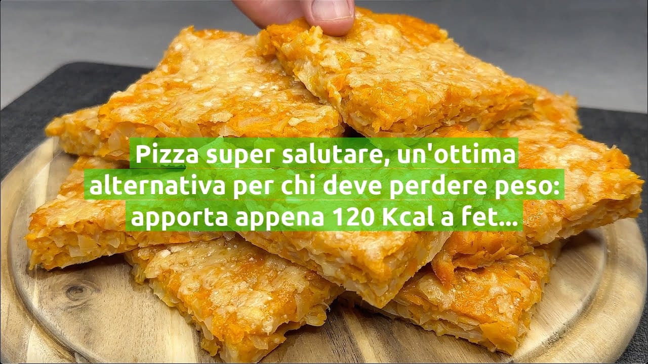 Pizza super salutare, un'ottima alternativa per chi deve perdere peso: apporta appena 120 Kcal a fetta!