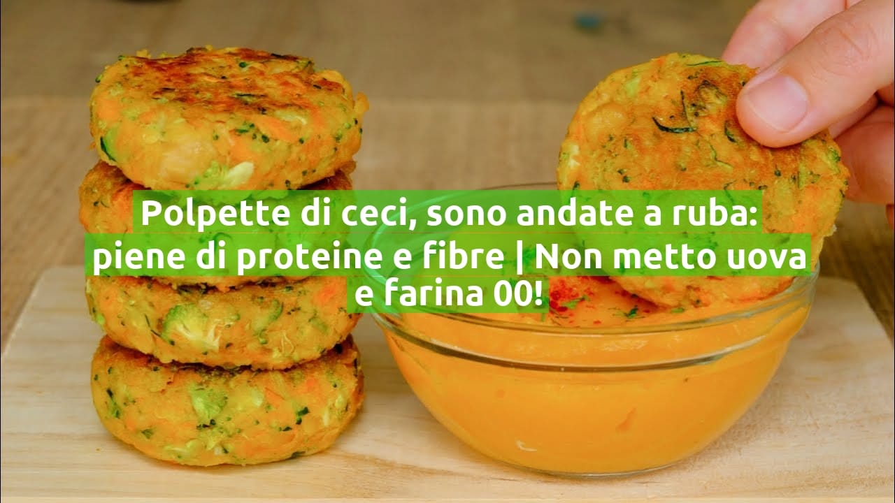 Polpette di ceci, sono andate a ruba: piene di proteine e fibre | Non metto uova e farina 00!