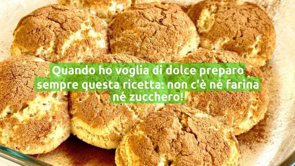 Quando ho voglia di dolce preparo sempre questa ricetta: non c’è né farina né zucchero!
