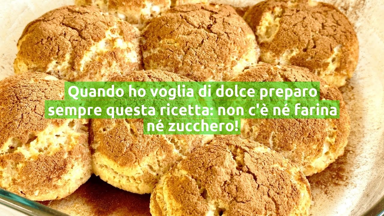 Quando ho voglia di dolce preparo sempre questa ricetta: non c'è né farina né zucchero!