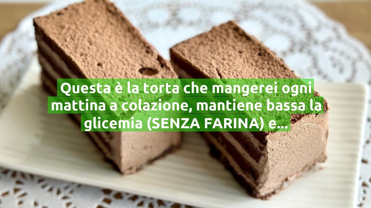 Questa è la torta che mangerei ogni mattina a colazione, mantiene bassa la glicemia (SENZA FARINA) ed è tanto buona!