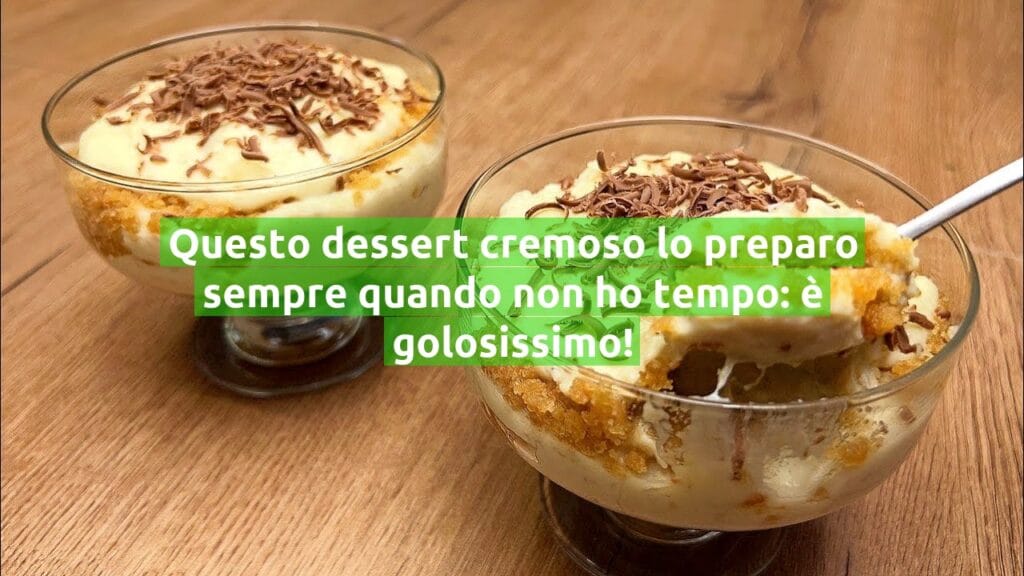 Questo dessert cremoso lo preparo sempre quando non ho tempo: è golosissimo!