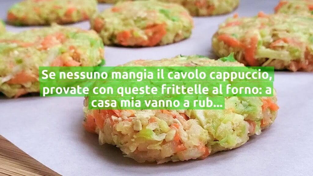 Se nessuno mangia il cavolo cappuccio, provate con queste frittelle al forno: a casa mia vanno a ruba | Solo 65 Kcal!