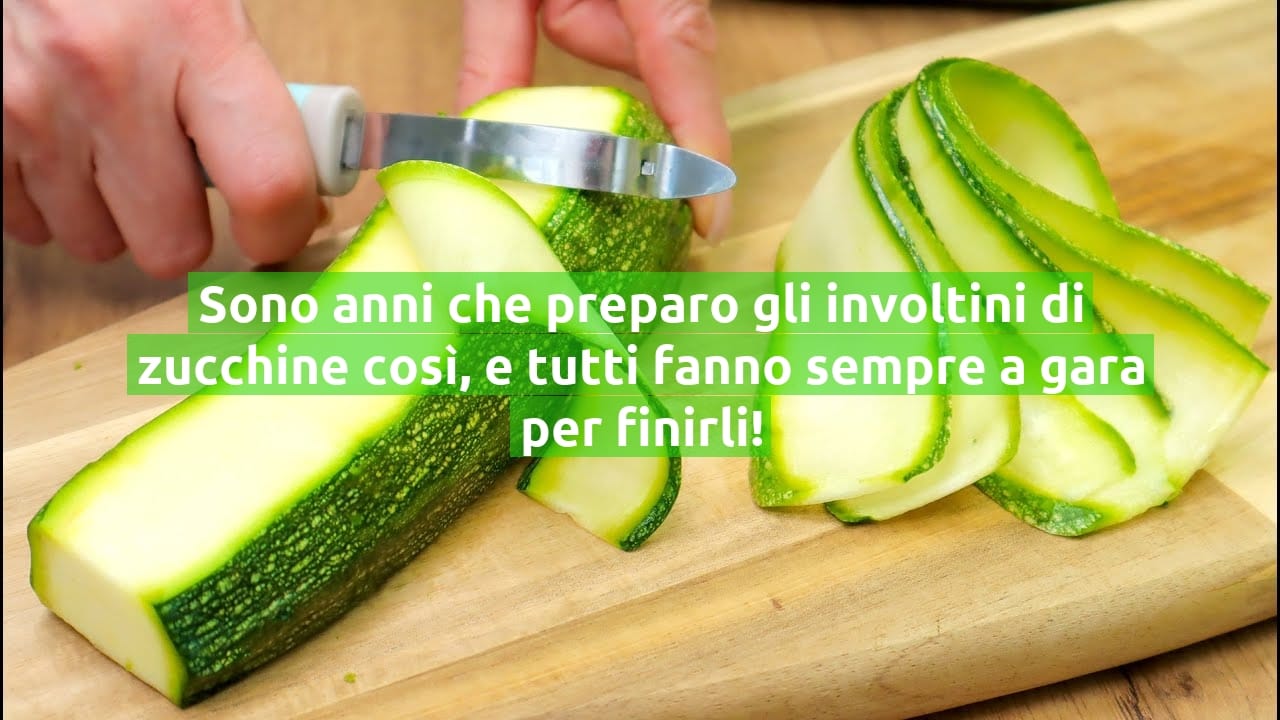 Sono anni che preparo gli involtini di zucchine così, e tutti fanno sempre a gara per finirli!