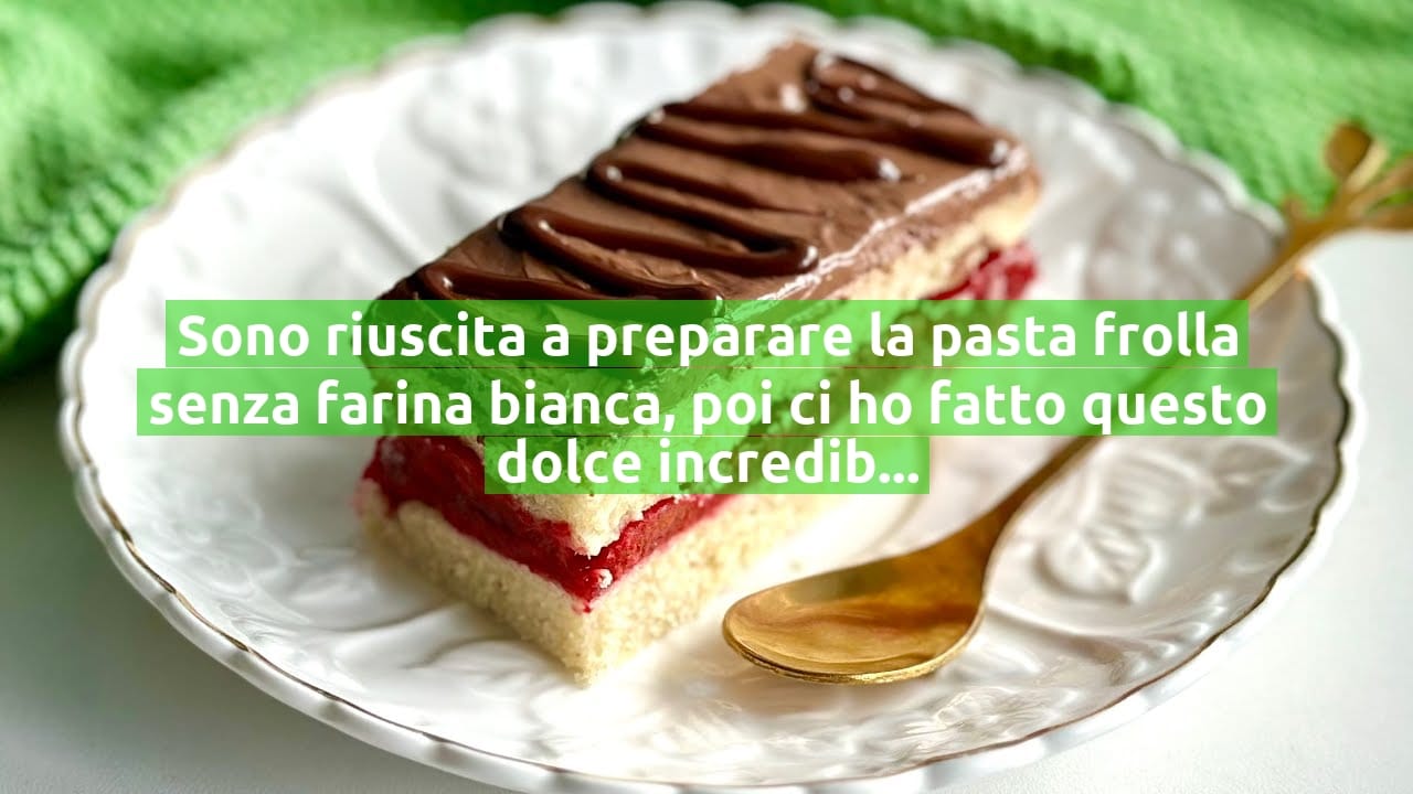 Sono riuscita a preparare la pasta frolla senza farina bianca, poi ci ho fatto questo dolce incredibile | Solo 208 Kcal!