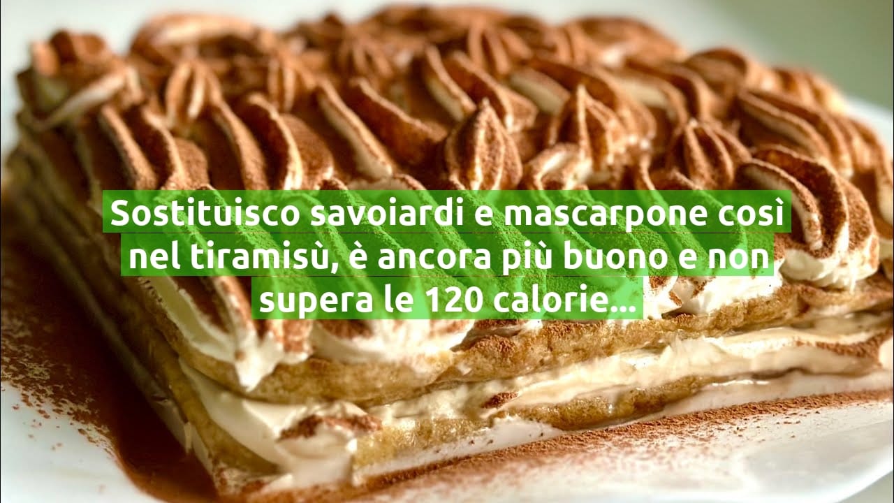 Sostituisco savoiardi e mascarpone così nel tiramisù, è ancora più buono e non supera le 120 calorie!