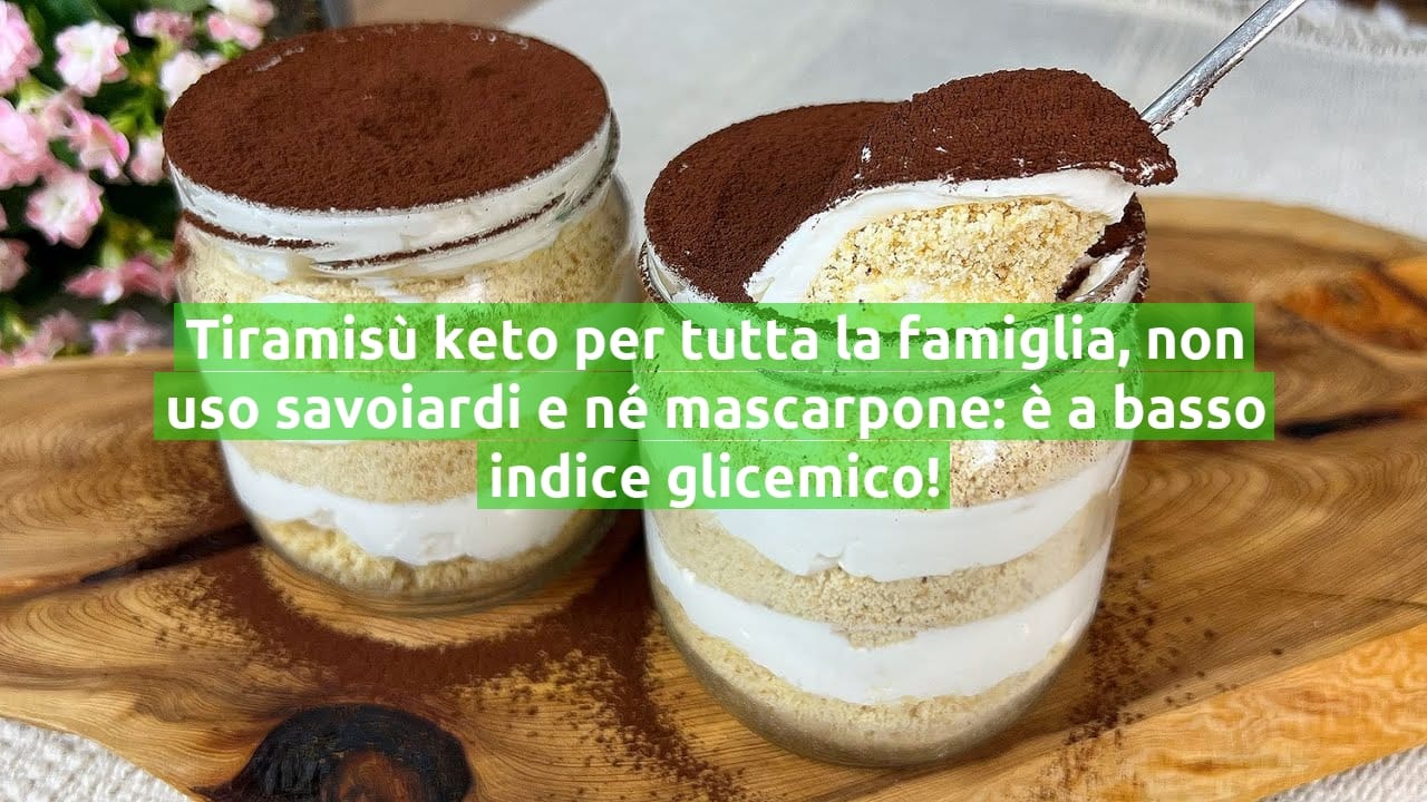 Tiramisù keto per tutta la famiglia, non uso savoiardi e né mascarpone: è a basso indice glicemico!