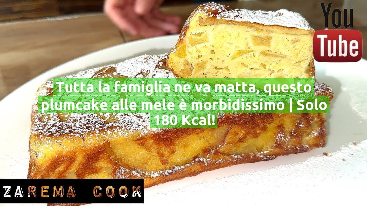 Tutta la famiglia ne va matta, questo plumcake alle mele è morbidissimo | Solo 180 Kcal!