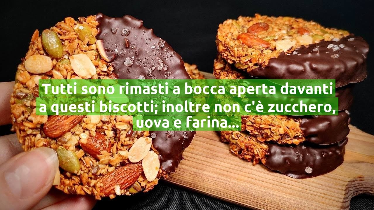 Tutti sono rimasti a bocca aperta davanti a questi biscotti; inoltre non c'è zucchero, uova e farina!