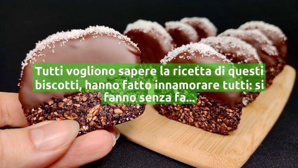 Tutti vogliono sapere la ricetta di questi biscotti, hanno fatto innamorare tutti: si fanno senza farina, burro e uova!