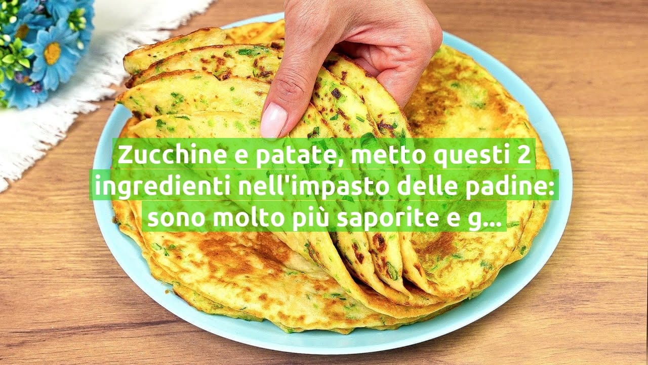 Zucchine e patate, metto questi 2 ingredienti nell'impasto delle padine: sono molto più saporite e gustose!