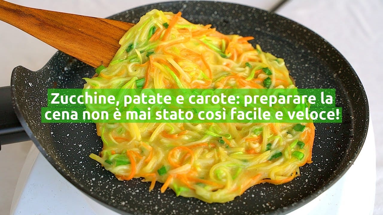 Zucchine, patate e carote: preparare la cena non è mai stato così facile e veloce!