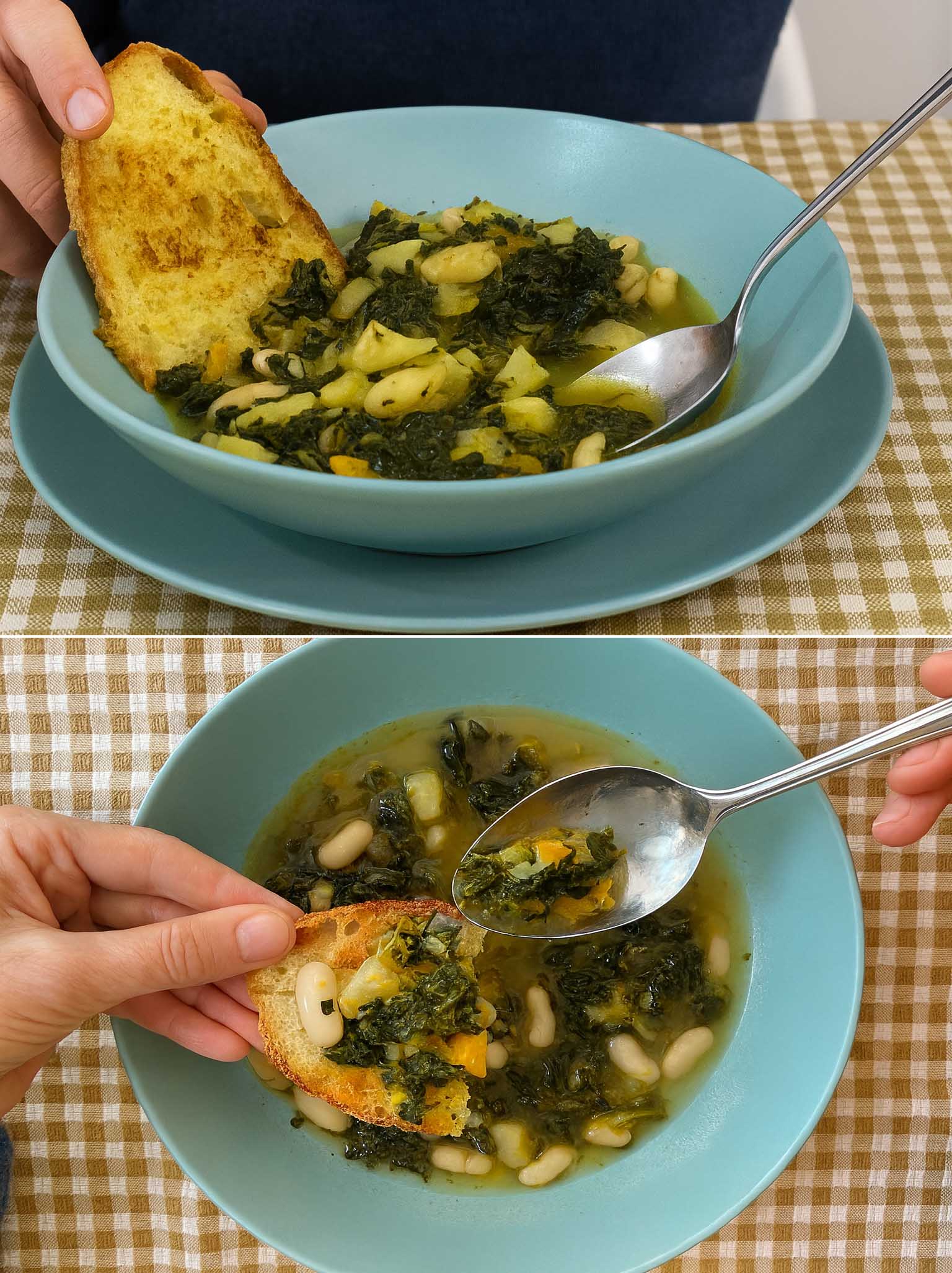 Zuppa di fagioli e cavolo nero