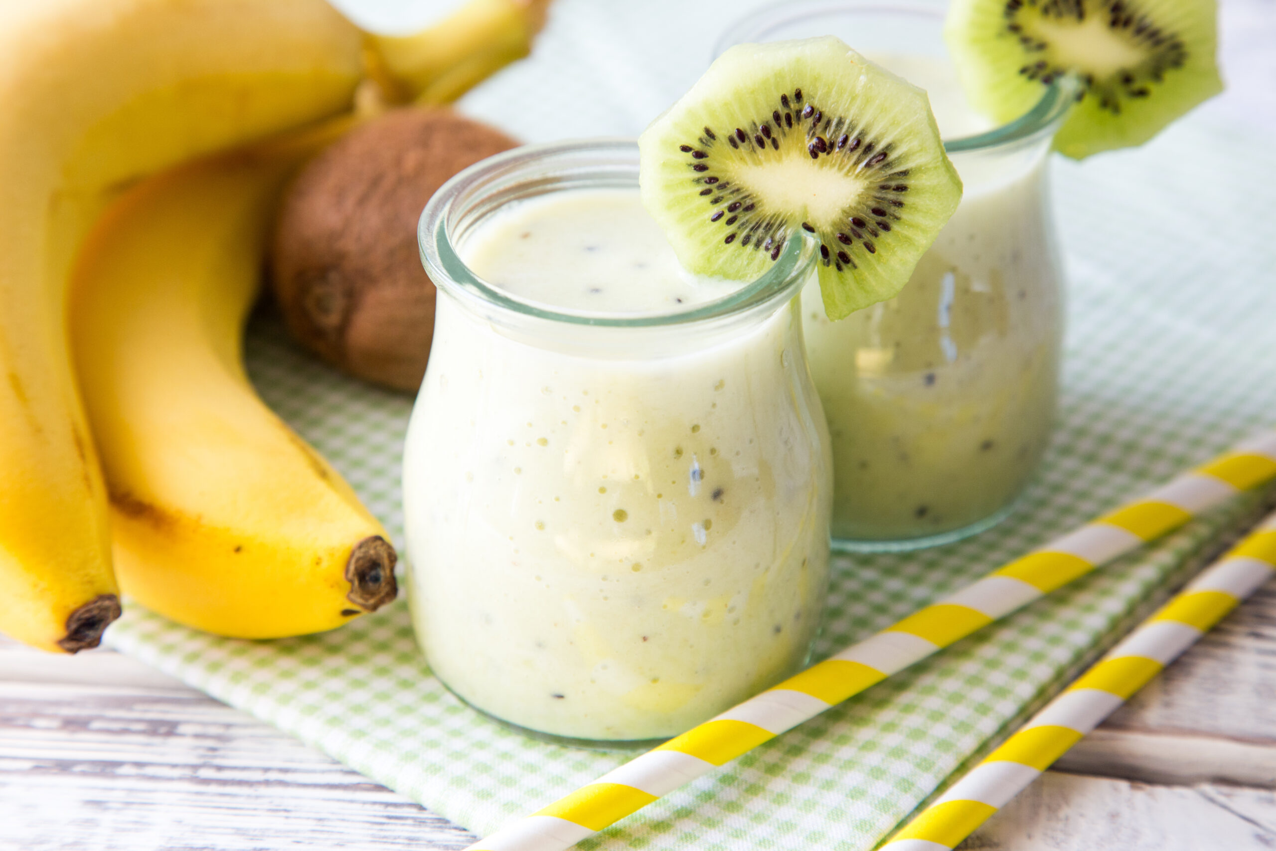 Frullato di banana e kiwi