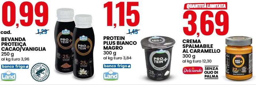 Cibi proteici Eurospin