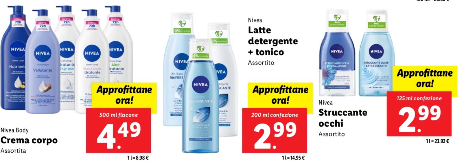 Crema nivea lidl