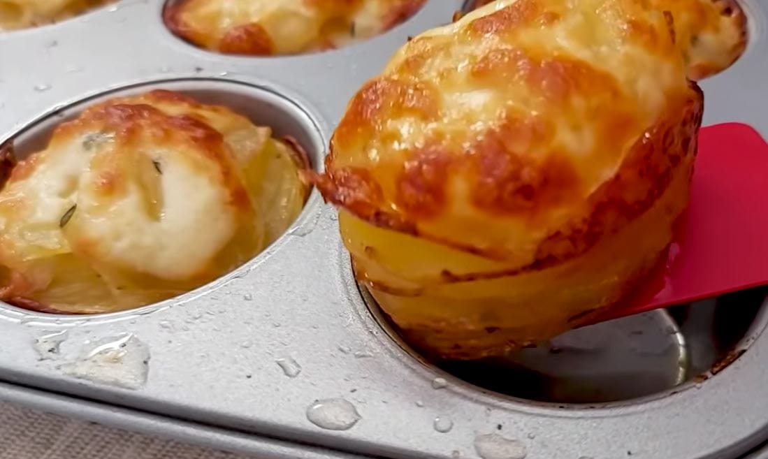 Muffin di patate e formaggio