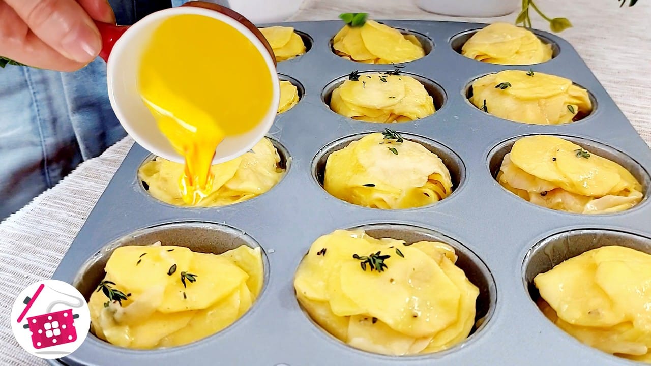 Muffin di patate e formaggio