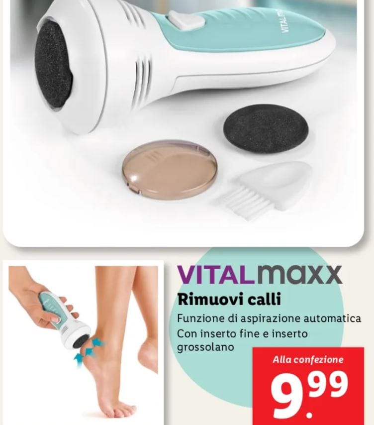 Rimuovi calli vital maxx lidl