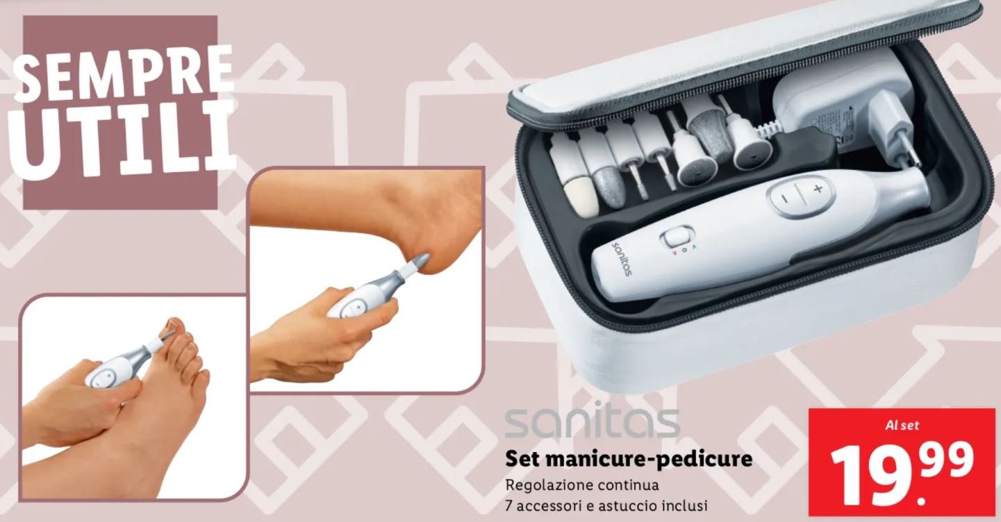 Set manicure e pedicure lidl