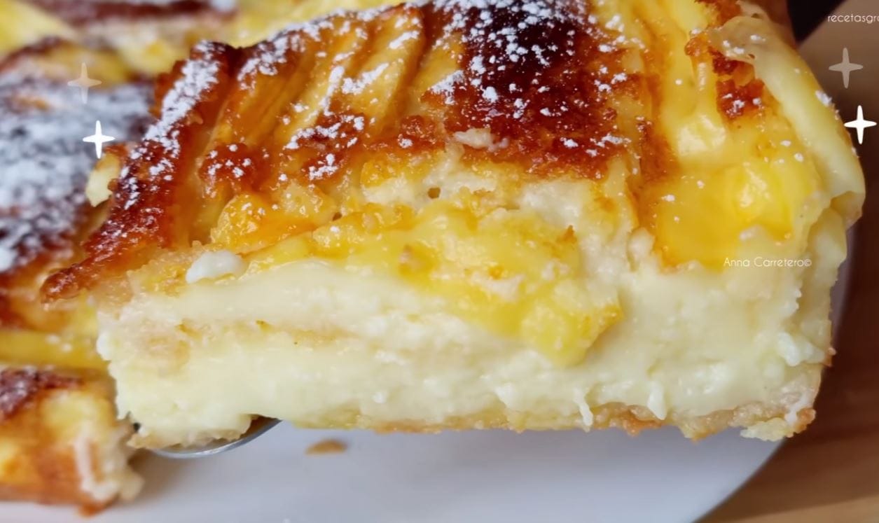 Torta di mele e crema