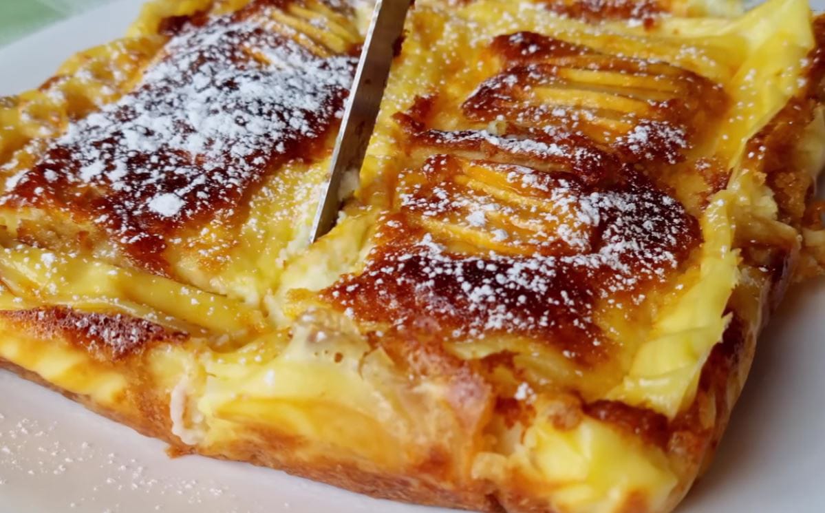 Torta di mele e crema