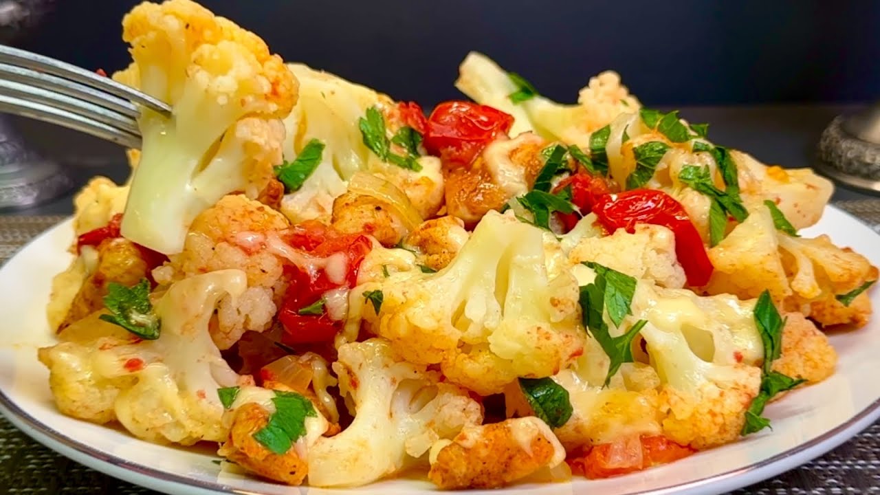 Cavolfiore e petto di pollo in padella