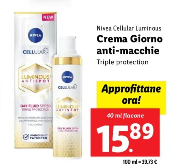 Crema Giorno Antimacchie Nivea Cellular Luminous
