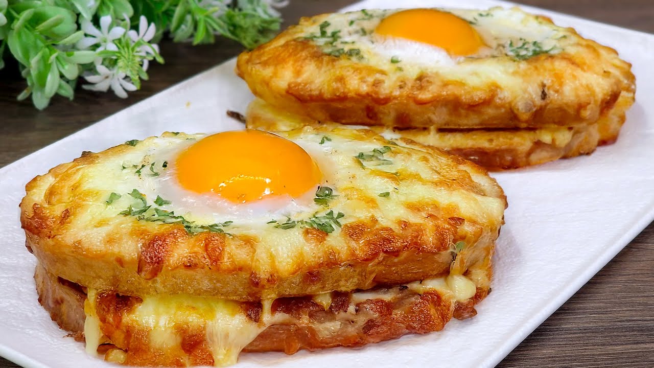 Toast uova, prosciutto e formaggio