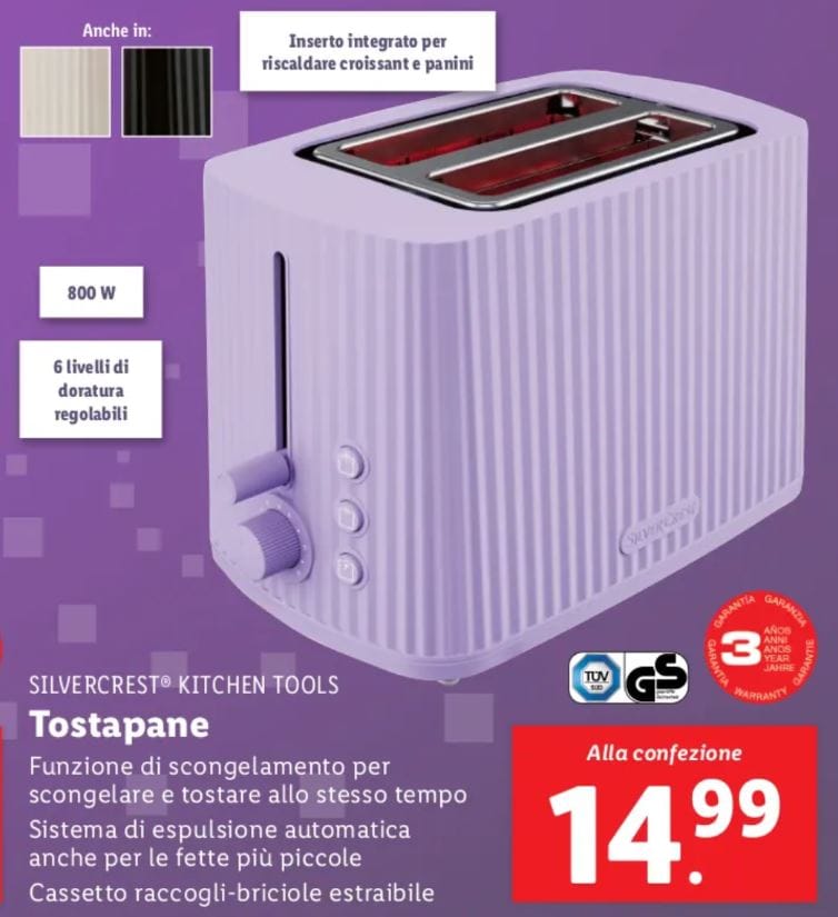 Tostapane livarno home lidl